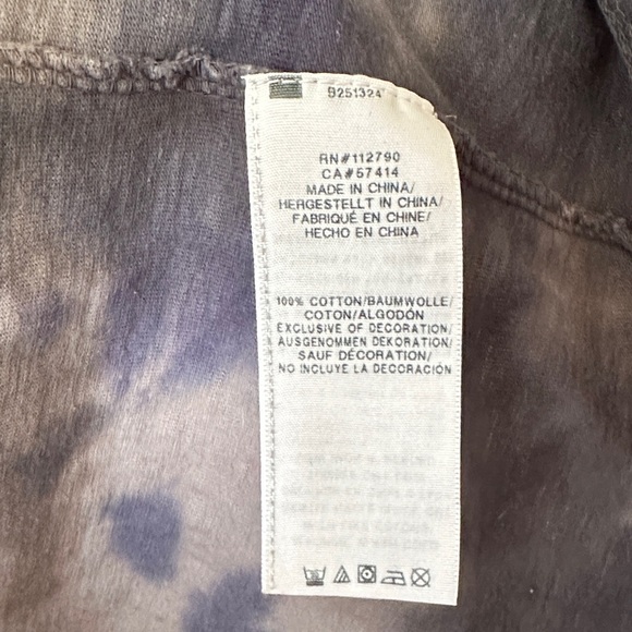 TRUE RELIGION | Men's Short Sleeve Tie-Dye Cotton Tee - Black and Blue - Picture 6 of 9